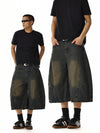 RT No. 18162 RECONSTRUCTED DENIM SHORTS