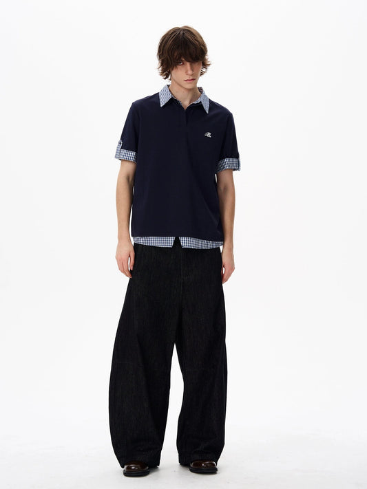 RT No. 18187 TWO PIECE COLLAR SHORT SLEEVE SHIRT
