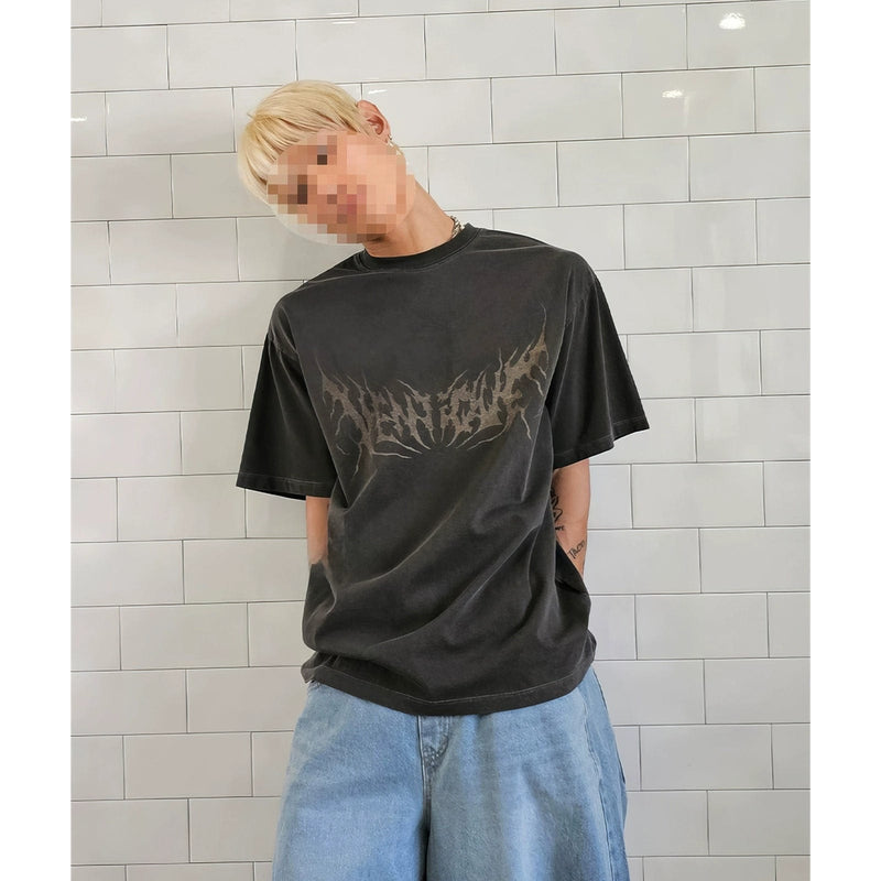 RT No. 11242 GRUNGE LETTERED TEE SHIRT