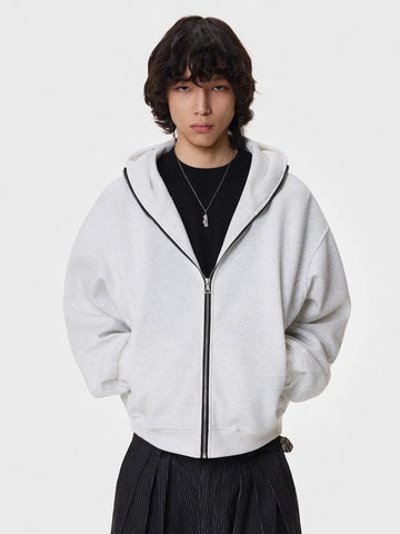 RT No. 50124 CROP ZIPPER HOODIE