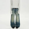 RT No. 40755 WHISKER WASH STRAIGHT DENIM JEANS