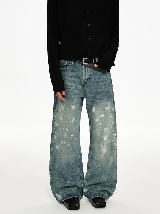 RT No. 50029 PAINT SPLASH DENIM JEANS