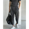 RT No. 18298 PLEATED CASUAL PANTS & SLIM SHORT SLEEVE