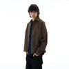 RT No. 25018 BROWN GRID BUTTON-UP SHIRT
