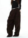 RT No. 31015 CORDUROY BAGGY STRAIGHT PANTS
