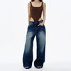 RT No. 18200 WASHED DENIM STRAIGHT JEANS