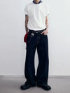 RT No. 18883 DARK BLUE DENIM STRAIGHT JEANS