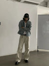RT No. 18768 MULTI-POCKET WORKWEAR STRAIGHT PANTS