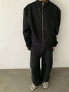 RT No. 29120 SILHOUETTE STAND COLLAR ZIPPER SWEATER
