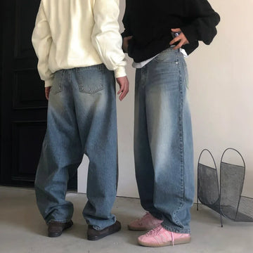 RT No. 45002 BAGGY DENIM STRAIGHT JEANS