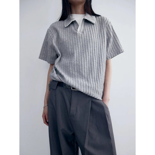 RT No. 18879 KNIT POLO COLLAR SHORT SLEEVE
