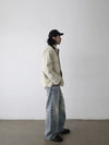 RT No. 32064 WHISKER WASH DENIM STRAIGHT JEANS