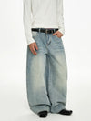 RT No. 50007 LIGHT BLUE WHISKER WASH DENIM JEANS
