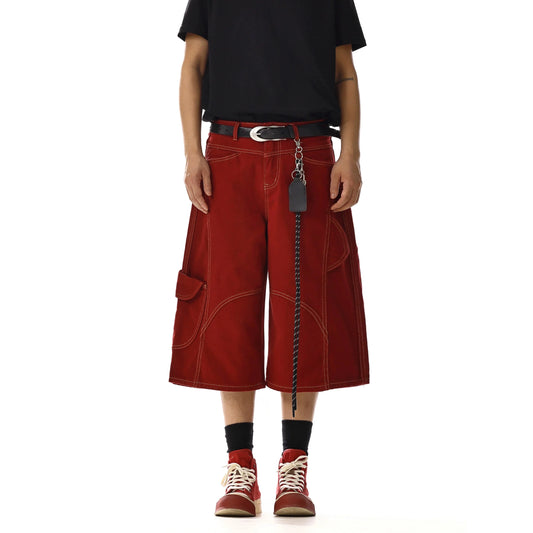 RT No. 18226 RECONSTRUCTED DENIM CARGO SHORTS