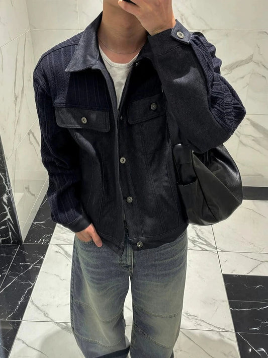 RT No. 32606 NAVY BLUE CORDUROY PATCH JK