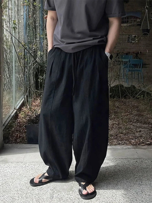 RT No. 18505 PLEATED WIDE STRAIGHT PANTS