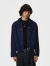 RT No. 50123 NAVY BLUE VERTICAL STRIPED JACKET
