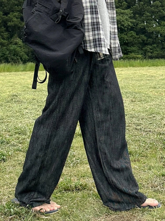 RT No. 18271 BLACK STRAIGHT JEANS