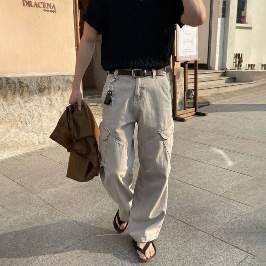RT No. 19041 RECONSTRUCTED CARGO STRAIGHT PANTS