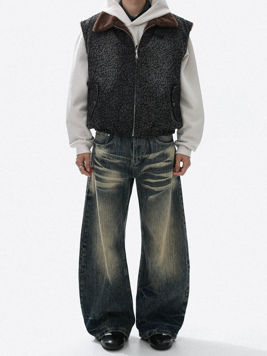 RT No. 50308 WHISKER WASH DENIM JEANS