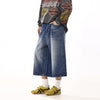 RT No. 13009 WASHED BLUE DENIM SHORT JEANS