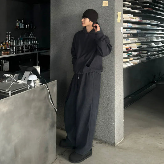 RT No. 48008 PULLOVER HOODIE & PLEATED SWEATPANTS