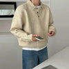 RT No. 33020 KNITWEAR POLO COLLAR SWEATER