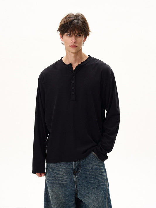 RT No. 50500 HENLEY COLLAR LONG SLEEVE