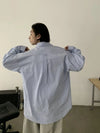 RT No. 18853 BLUE BUTTON-UP SHIRT