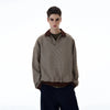 RT No. 20010 COLLAR GRID SWEATER
