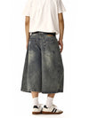 RT No. 18246 WHISKER WASH DENIM SHORTS