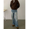 RT No. 29103 WHISKER WASH DENIM STRAIGHT JEANS