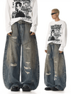 RT No. 32026 DISTRESSED MUD SCIMITAR JEANS