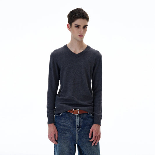 RT No. 20003 V-NECK KNIT LONG SLEEVE