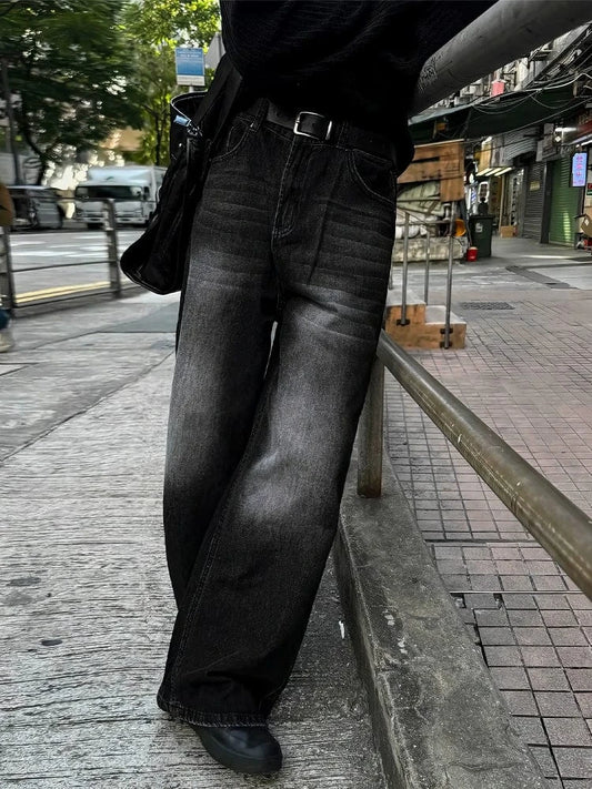 RT No. 13030 BLACK WASHED DENIM JEANS