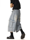 RT No. 18230 LIGHT BLUE DENIM LONG SHORTS