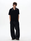 RT No. 18049 KNIT TEXTURED POLO SHORT SLEEVE