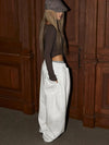 RT No. 32203 WHITE BAGGY SWEATPANTS