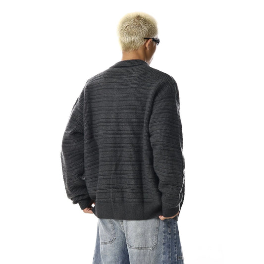 RT No. 33007 KNITWEAR COLLAR CARDIGAN