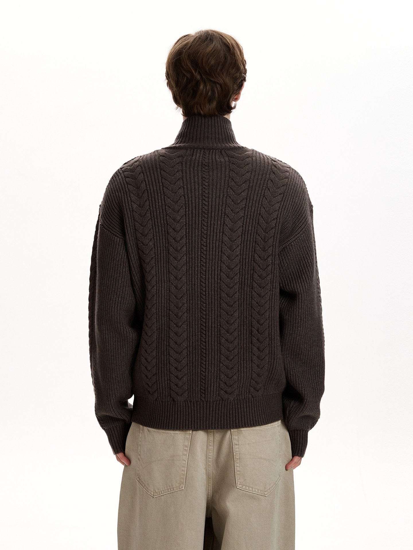 期間限定値下げ！新品ohtoro wool pocket zipper knit RT No. 55101 KNITWEAR TWIST COLLAR ZIPPER SWEATER – REALTAKAI