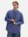 RT No. 50115 BLUE PLAID BUTTON UP SHIRT
