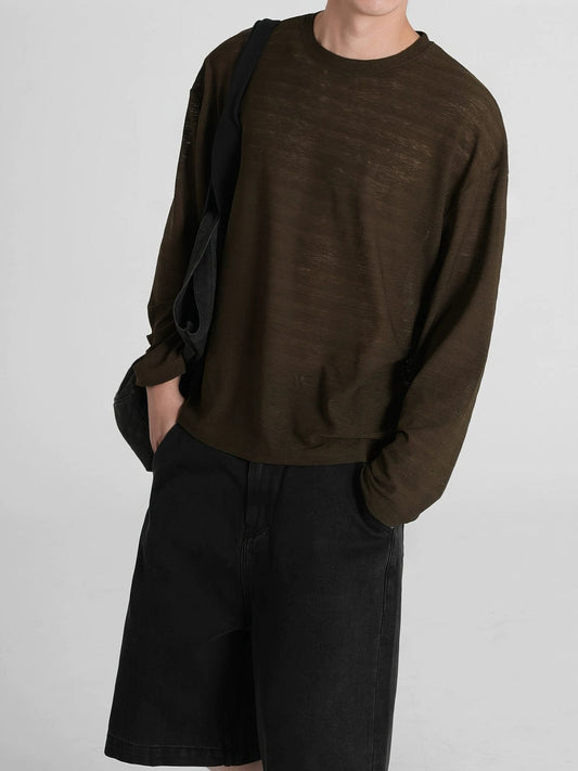 RT No. 12042 BROWN LONG SLEEVE