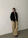 RT No. 29162 PLEATED STRAIGHT WIDE PANTS