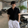 RT No. 18711 KNIT ZIP COLLAR SHORT SLEEVE