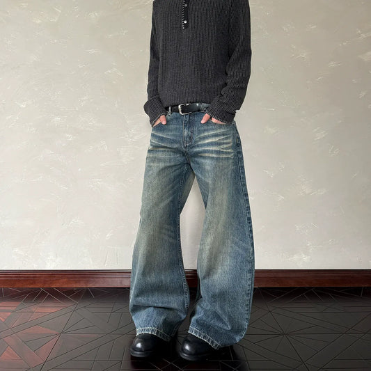 RT No. 40504 WHISKER WASH SCIMITAR DENIM JEANS