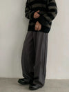 RT No. 18815 PLEATED WIDE STRAIGHT PANTS