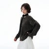 RT No. 25026 KNIT TWIST BUTTON-UP SWEATER