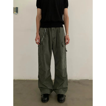RT No. 19724 CARGO BAGGY STRAIGHT PANTS
