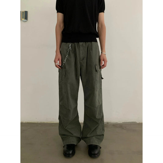 RT No. 19724 CARGO BAGGY STRAIGHT PANTS