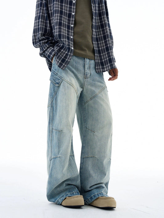 RT No. 19564 CARPENTER DENIM BLUE BAGGY JEANS